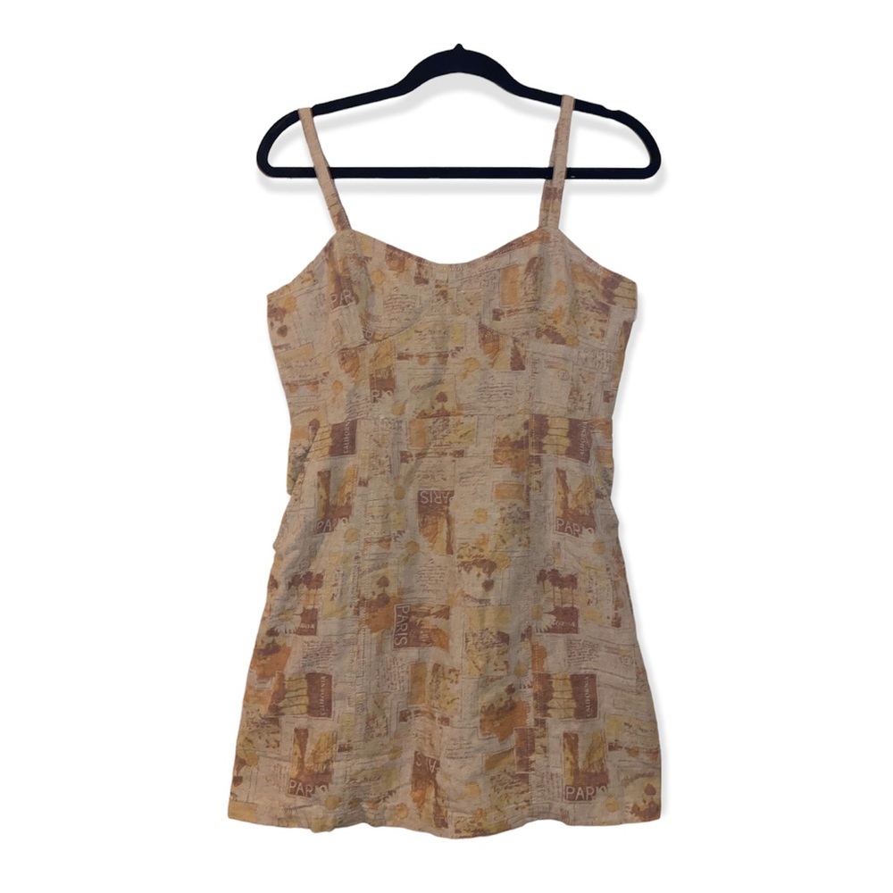 NWOT- Urban Outfitters tan postage dress